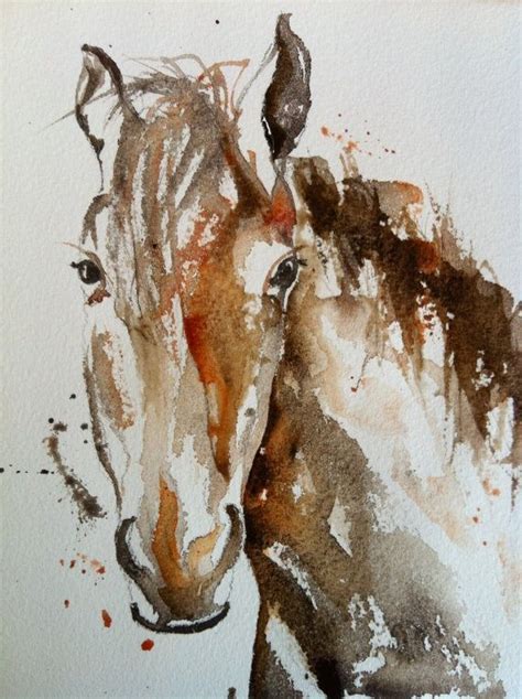 Watercolor Paintings Of Horses Watercolor Painting Of A Horse A4
