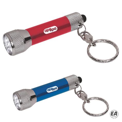 Promotional Aluminum Flashlight Key Chain Branded Flashlights