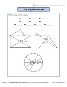 Add insight to your preparation. Measuring Angles Worksheet | Using Angle Relationships