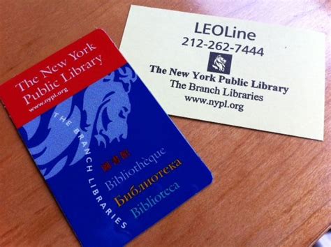 New york public library card. Click here for a library card: https://catalog.nypl.org/selfreg/patonsite I have a NY Public Lib ...