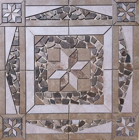 36 X 36 Tile Medallion Mosaic Inlay Daltiles Affinity