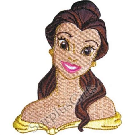 Disney Iron On Princess Belle Head Patch Disney Beauty And The Beast