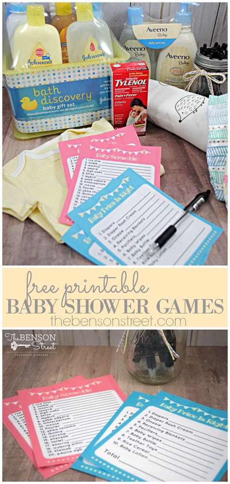 Free Printable Baby Shower Games The Benson Street