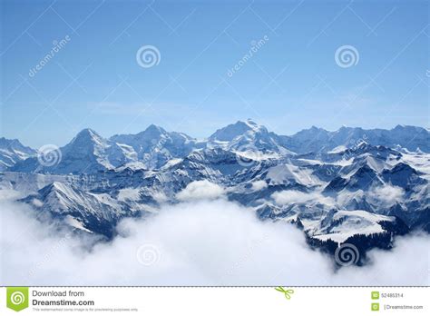 Swiss Alps In Summer With Valleys And Mountains Near Piz Beverin