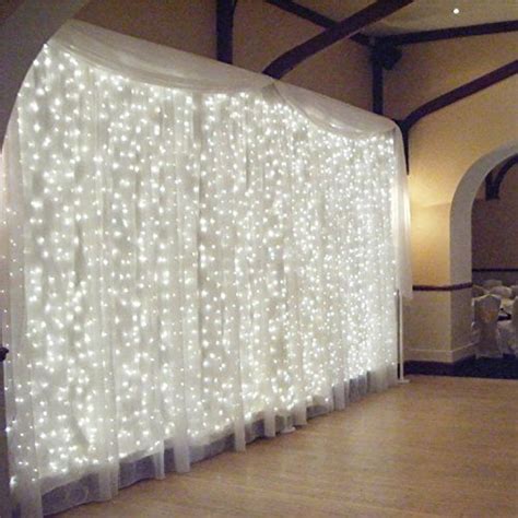 Omgai 300 Led Curtain Lights 3mx3m Fairy Lights Curtain White Curtain