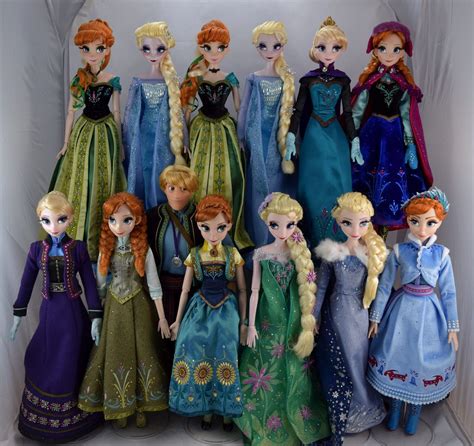 complete frozen limited edition 17 doll collection disney princess doll collection frozen