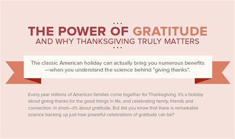 The Power Of Gratitude Infographic