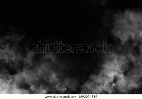 Fog On Black Background Stock Photo Edit Now 1692034819