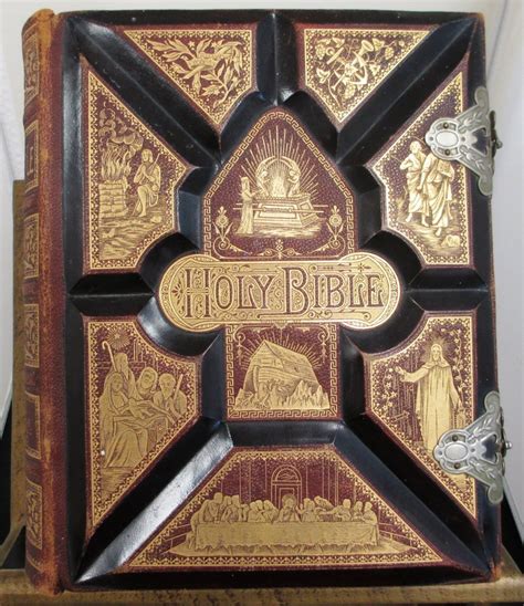 Antique 1886 King James Pictorial Holy Bible