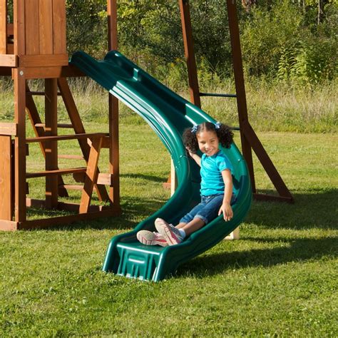 Swing N Slide Grandview Twist Wood Complete Playset Residential Wood