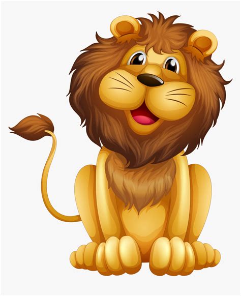 Lion Cartoon Illustration Lion Clip Art Hd Png Download Kindpng