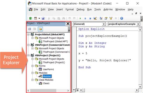 Microsoft Project Vba Project Explorer Mad Schedules With Minerva