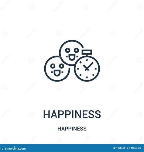 Happiness Icon Vector From Happiness Collection Thin Line Happiness