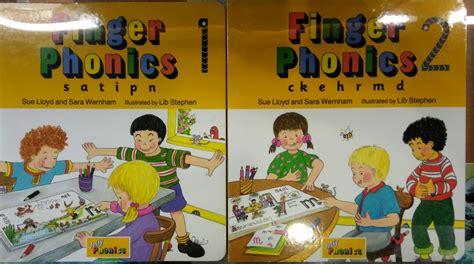 Jolly Phonics Finger Phonics 1 And 2 興趣及遊戲 書本 And 文具 小朋友書 Carousell