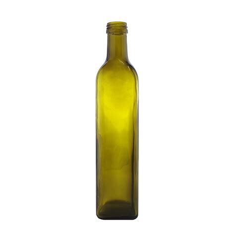 250 Ml 500 Ml 750 Ml Luxury Empty Amber Square Olive Oil Glass Bottle