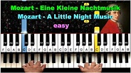 Mozart - A Little Night Music - 1st Mov - Easy Piano Tutorial - YouTube