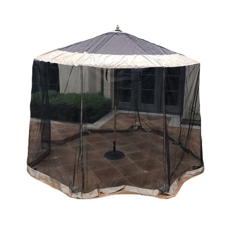 Patio Umbrella Mosquito Screen Netting Fit 9ft To 11ft Market Or Hangi