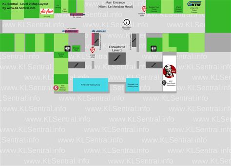Greater kuala lumpur transit map. KL Sentral Station Maps (Transit Route, Station Map ...