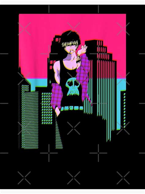 Vaporwave Aesthetic Sad Anime Goth Boy Senpai Eboy Egirl Art Print