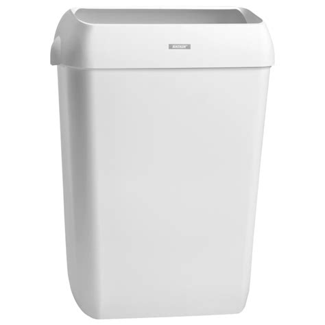 Ein abfallbehälter mit schutzdach oder einer mit flüssigkeitsablauflöchern von vorteil. Katrin Abfallbehälter Kunststoff 50 Liter mit Deckel weiß ...