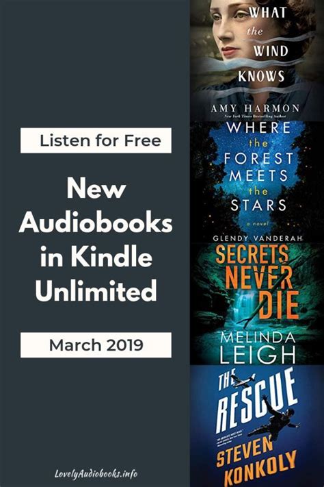 New Free Audiobooks In Kindle Unlimited In March 2019 Lovely Audiobooks Audiobooks Book