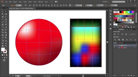 How To Use The Mesh Tool In Adobe Illustrator Part 1 Basic Shapes