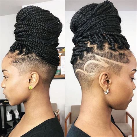 Box Braids With Shaved Sides 21 Stylish Ways To Rock The Look Shaved