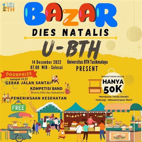 Akan ada Bazar Produk UMKM di Dies Natalis UBTH - Universitas Bakti