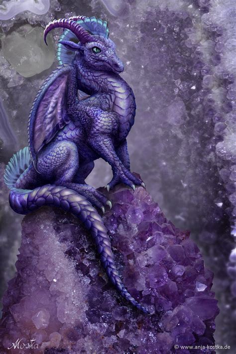 Amethyst Dragon Dragon Pictures Mythical Creatures Fantasy Dragon