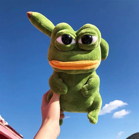 Pikafrog Ugly Cute Green Pepe Frog Pikachu Pokemon Meme Etsy