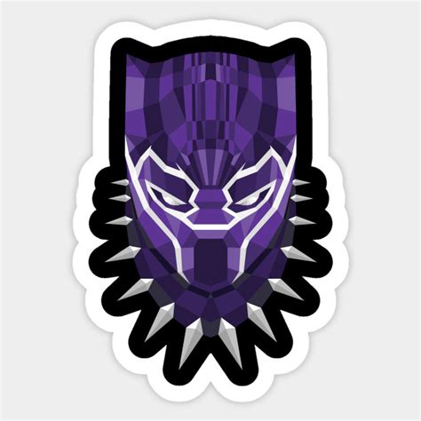 Geometric Panther Head Black Panther Sticker Teepublic