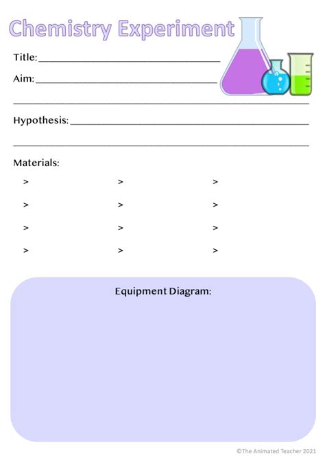 Free Science Experiment Report Templates Teaching Resources