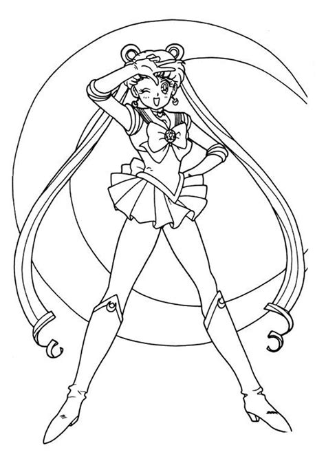 Free Easy To Print Sailor Moon Coloring Pages Moon Coloring Pages Sailor Moon Coloring