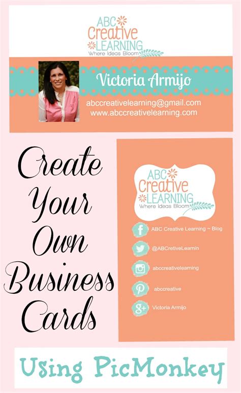 Keep all your business cards crisp and fresh, and ready for networking. Easily Create Your Own Business Cards Using PicMonkey