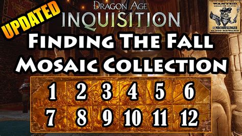 Dragon Age Inquisition The Fall Mosaic Piece Locations 4k Ultra