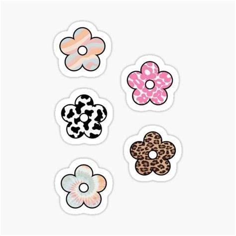 Vscoindie Flower Sticker Pack Cute Laptop Stickers Print Stickers