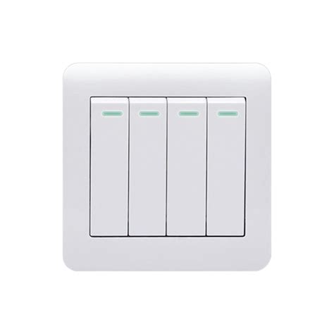 Australian Standard Modern Four Gang Wall Light Switches For Homes