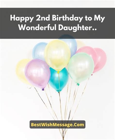 2nd Birthday Wishes For Daughter Turning 2 Wishes And Messages