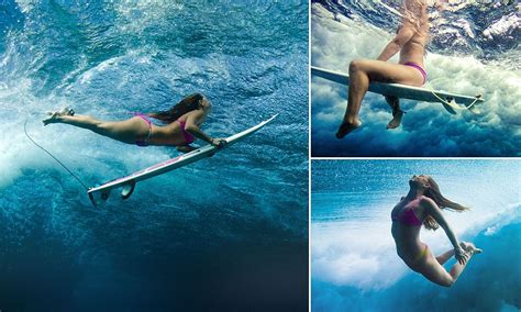 Beautiful Pictures Of Female Surfers As They Plunge Beneath The Ocean