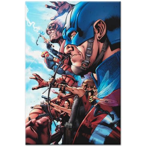 Bruce Timm Avengers 1 Limited Edition 18x27 Giclee On Canvas