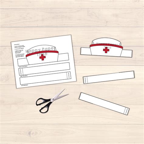 Nurse Hats Paper Crowns Printable Coloring Craft Made By Teachers