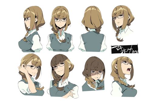 Kurokite Kiznaiver Character Head Profile Anime Reference Sheets