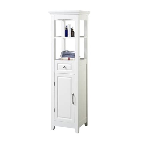 Chamber Collection Ivory 4 Shelf Bathroom Linen Tower Overstock