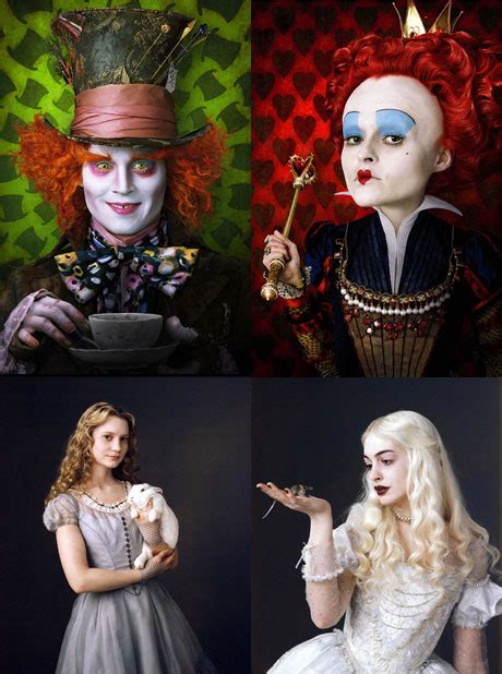 4 Designer Alice In Wonderland Characters Pictures