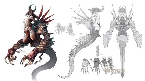 Bayonetta Power Crystal Demon Concept Art Summon Castlevania Lord Of Shadow Monster Concept