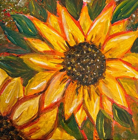 Sunflower Paint And Sip Uncle Daves Art Studio