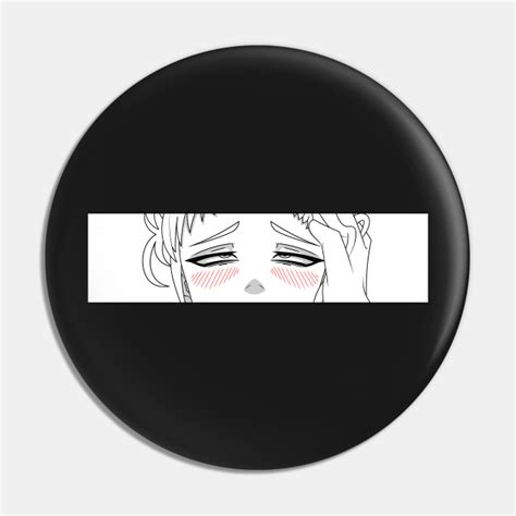 Female Anime Eyes Hentai Girl Orgasm Black And White Pin Teepublic