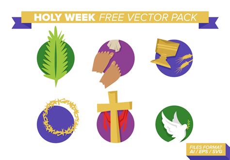Holy Week Free Vector Pack Download Free Vectors Clipart Graphics