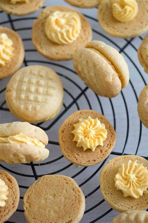 Homemade Custard Cream Biscuits British Cookies