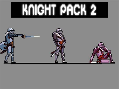 Fantasy Knight Sprite Sheets Pixel Art By 2d Game Assets On Dribbble